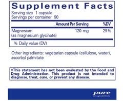 2-Pack Magnesium Glycinate 90 Capsules Hypoallergenic Supplement Non-GMO Pure
