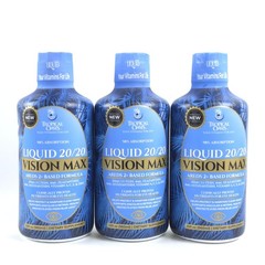 3x Tropical Oasis Liquid 20/20 Vision Max Areds 2 Based 32 fl oz Liquid Vitamins