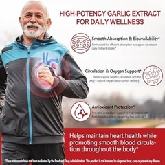 2 Pack Odorless Aged Garlic Extract 7500mg 300 Softgels – Heart Immune Support