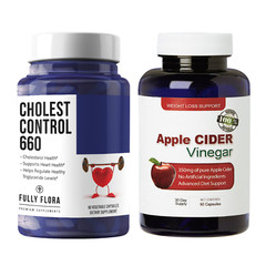 Cholesterol Support Heart Health & Apple Cider Vinegar Weight Management 60 Caps