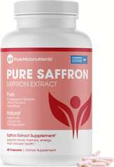Saffron Supplements – 100% Pure Saffron Extract Capsules – Boost Energy & Mood,