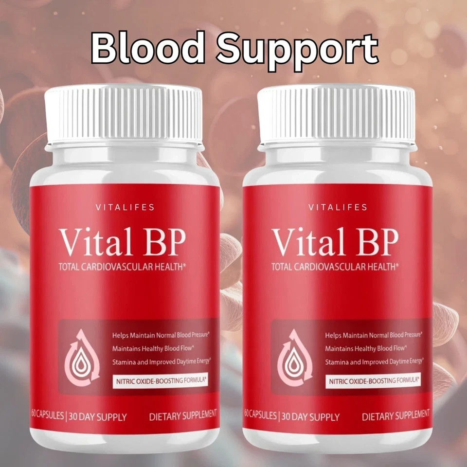 (2 Pack) Vital BP Advanced Blood Support Vitamin Formula VitalBP (60 Capsules)