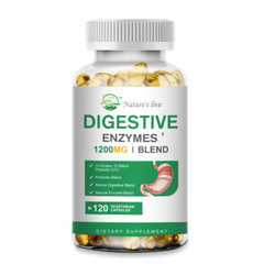 Digestive Enzymes Capsule, 1200mg, Constipation & Bloating Relief 120 vegan Caps
