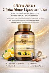 Liposomal Glutathione 3000mg 3 Pack Premium Wellness 270 Capsules