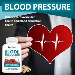 Blood Circulation Health Heart Blood Vessels Artery Circulation Flow 120 Pill US