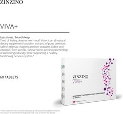 Zinzino Viva+ Iodine Vitamin C Magnesium Sleep Focus Memory Concentration 60 Tab