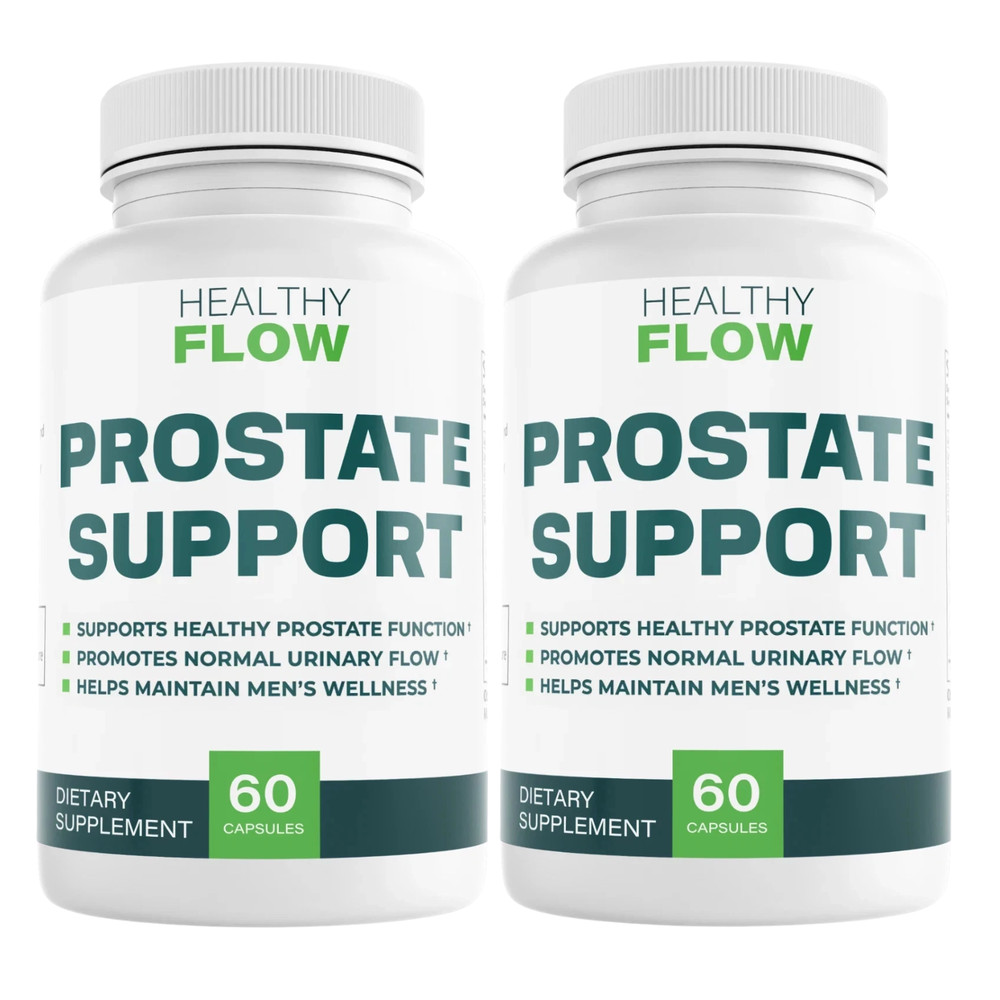(2 Pack) Healthy Flow Prostate Support Advanced Supplement Formula 120 Capsules
