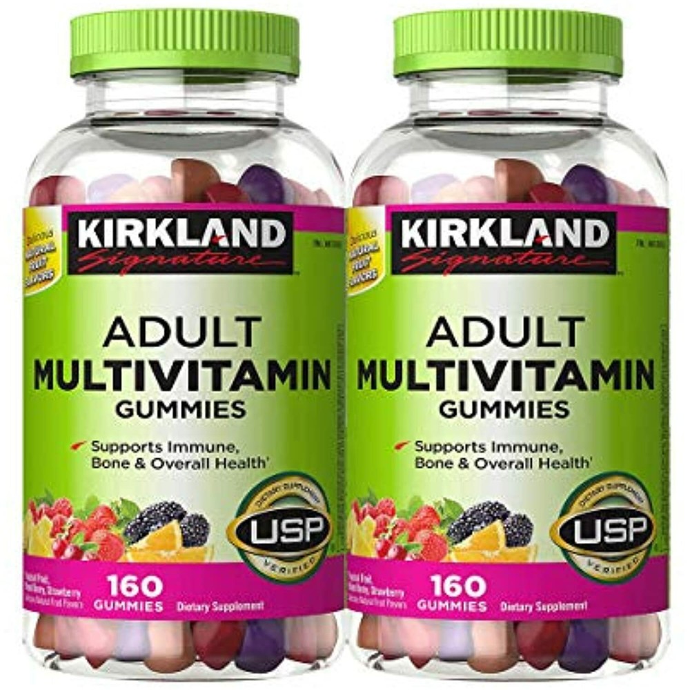 Kirkland SignatureTM Adult Multivitamin, 320 Gummies Adult Multivitamin, 2-Pack