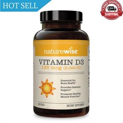 NatureWise Vitamin D3 5000iu (125 mcg) 1 Year Supply for Healthy Muscle Funct…