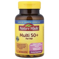 NEW Nature Made Multi 50+ For Her 90 Tablets Healthy Blood Pressure EXP 04/2028