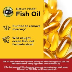 Gluten-Free Fish Oil Omega-3 Softgels 1000mg – Trusted Heart Health Support
