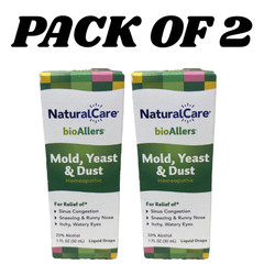 NaturalCare BioAllers Mold, Yeast & Dust – 1 fl oz Liquid – Pack of 2