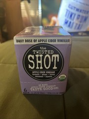 Twisted Shot Organic Apple Cider Vinegar Shots 6 Pack Turmeric Ginger Honey 2oz