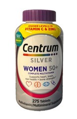 Centrum Silver Womens 50+ 275 Tablets Multivitamin Supplement Exp 1/2028