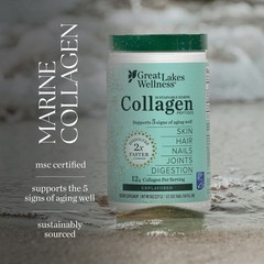Great Lakes Wellness Sustainable Marine Collagen Peptides Wild Caught MSC Ce…