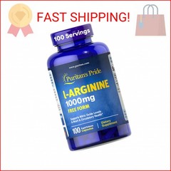 Puritan’s Pride L-Arinine 1000mg, Dietary Supplement Supports Nitric Oxide Level