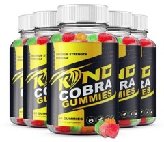 (5 Pack) OFFICIAL King Cobra Gummies for Men, KingCobra Male Gummies Formula