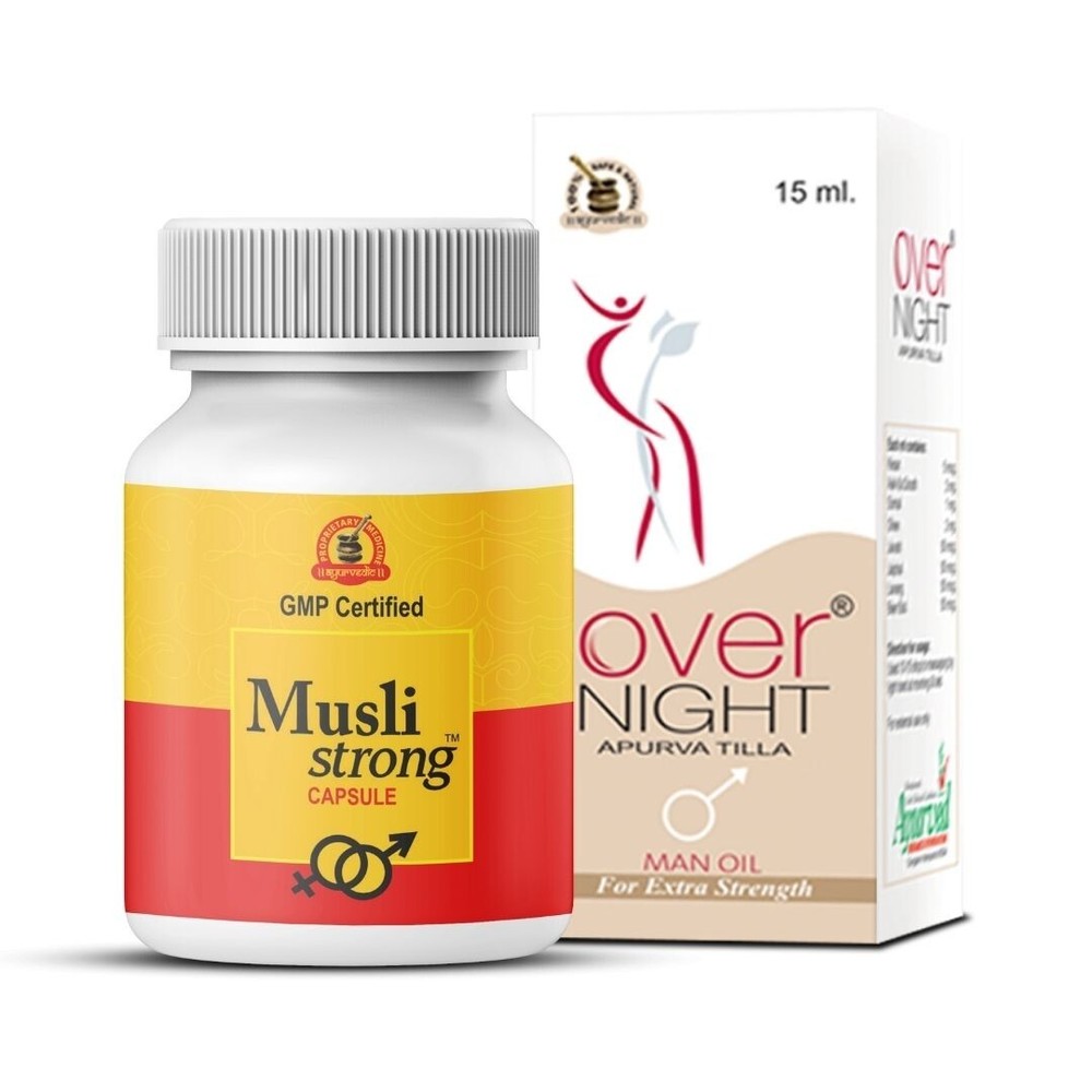 Musli Stong Herbal Supplements For Low Stamina In Men with Oil Safe & Effective