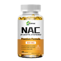 NAC N Acetyl Cysteine 600mg | 120 Caplets | Non-GMO, Gluten Free | by ZHPHK