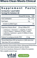 Hyperbiotics Vital Nutrients Pro-15 Prebiotics and Probiotics for Women and Men