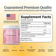 Weight Loss Supplement Unflavored Multi-Collagen Peptides Types I, II, III, V,