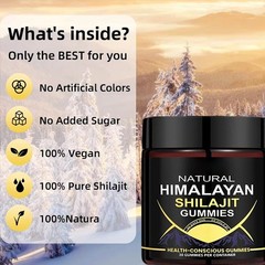 Pure 100% Himalayan Organic Shilajit Gummies Shilajit Resin Natural Supplement /