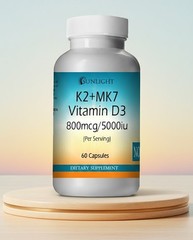 Vitamin K2 (800mcg) + Vitamin D3 (5000 IU) Capsules – Ship from USA