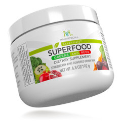Mannatech Superfood Greens and Reds Strawberry Kiwi Drink Mix Plants 6.8 oz NEW