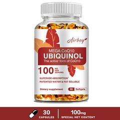 Ubiquinol CoQ10 – Powerful Antioxidant, Heart & Vascular Health, High Absorption