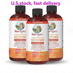 Mary Ruth’s Multivitamin + Hair Growth | 3 Pack | Peach Mango 15.22 oz brand…*