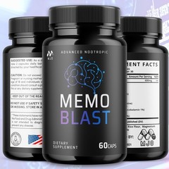 3PK Memo Blast Memory Cognition & Focus Support Supplement Himalayan Pink Salt