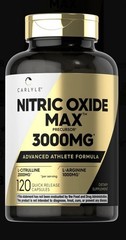 Nitric Oxide Supplement 3000mg 120 Caps Pre-Workout with L-Arginine L-Citrulline