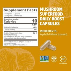 Om Mushroom Superfood Lion’s Mane Capsules, 195 Count