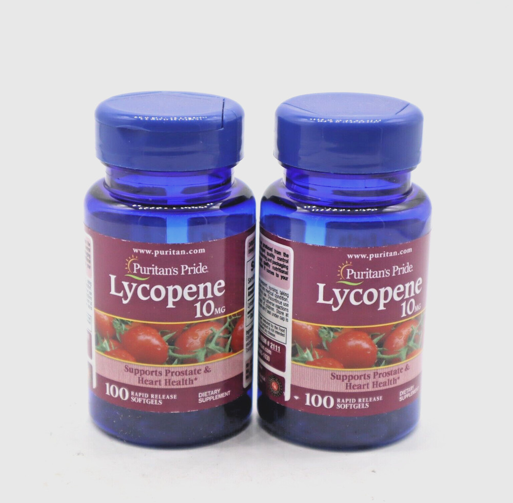 Puritan’s Price Lycopene 10mg Support Prostate & Heart Health 100 Softgels 2pack