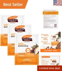 Plant-Based Cocoa Butter & Biotin Length Retention Treatment, 3-Pack of 2.1 oz