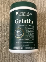 Great Lakes Wellness Beef Gelatin Powder for Culinary 16 Ounce (Pack of 1)