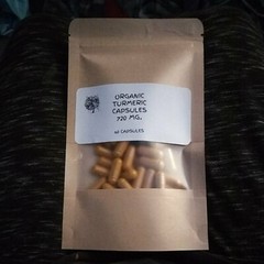 ORGANIC TUMERIC CAPSULES~720 MG~ 30 CAPS~POTENT ANTI-INFLAMMATORY & ANTIOXIDANT