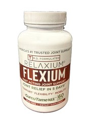 Relaxium Flexium Capsules with CurcuTame Turmeric Blend, Drug-Free, 60 Count