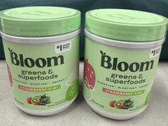 2pk Bloom Greens & Superfoods Powder Strawberry Kiwi – Exp 09/2026