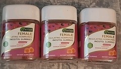 3 BIYODE FEMALE REGULATING HORMONE INOSITOL GUMMIES, 60 gummies Each
