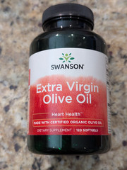 Swanson Extra Virgin Olive Oil 1,000 mg Supplements 120 softgels exp: 03/2028