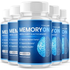 (5 Pack) MemoryOn Pill Nootropic Natural Brain Supplement Memory On 300 Capsules