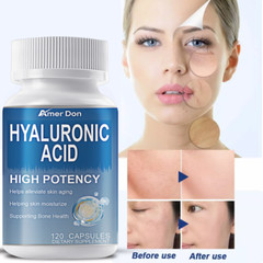 Hyaluronic Acid Capsules | 850 mg | 120 Capsules | Non-GMO |Gluten-Free