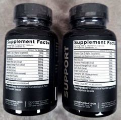 TWO Livingood Daily CHOLESTEROL SUPPORT heart health supplement 60 caps each