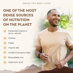 Ancestral Supplements Grassfed Beef Liver – 180 Capsules 500mg EA free shipping.