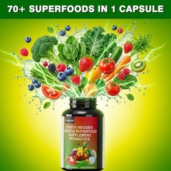 Organic Greens Superfood Tablets 3 PACKS – Greens, Fruits & Veggies for EVERYONE