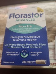 NEW Florastor Advanced Pro + Pre Probiotic and Prebiotic 30caps Exp9/2027 +