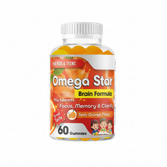 Kids Brain Focus Support ,Attention, Focus Brain Health Omega 3 Fish Oil Memmory