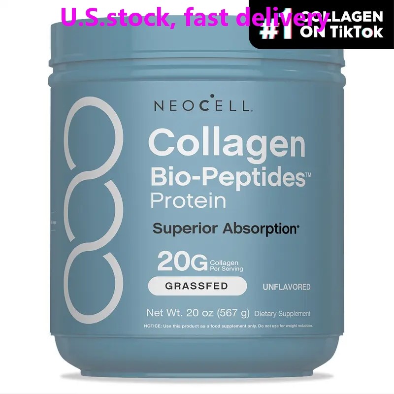 NeoCell Collagen Peptides Powder 20oz – Grass-Fed with 18 Amino Acids