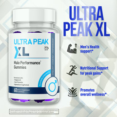 (3 Pack) Ultra Peak XL Gummys Advanced Male Support Supplement 180 Gummies